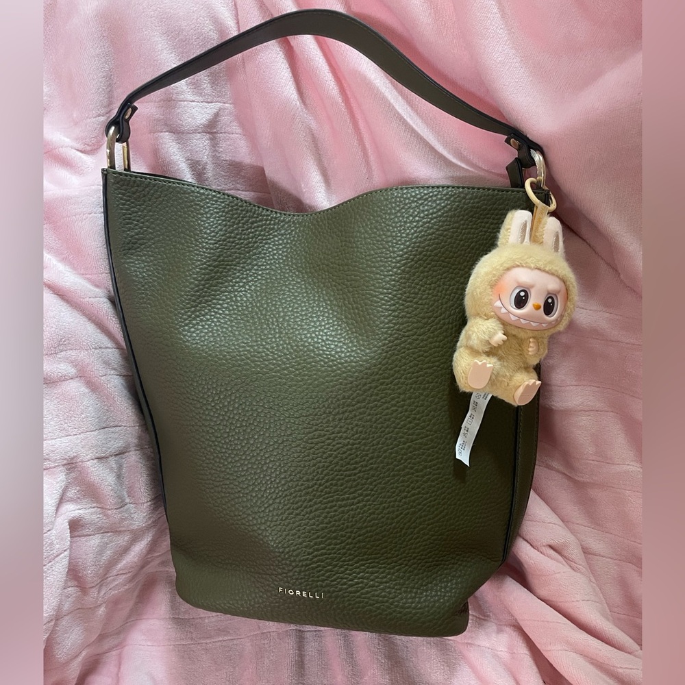 Labubu Bag Bundle! Fiorelli Olive Green “Beau” Large Hobo + Have A Seat “Baba”